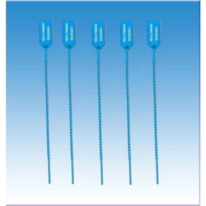 Long Cynch Loks Blue Numbered 100/Bag