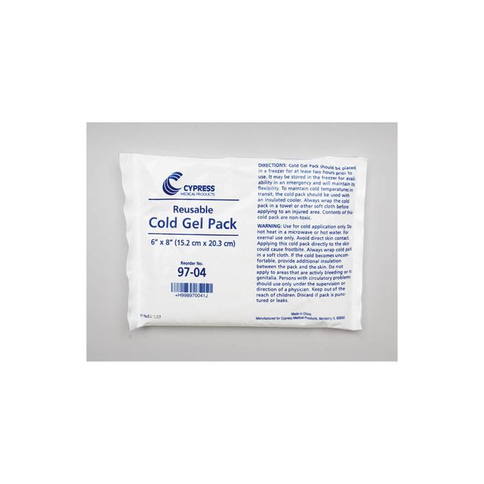 Cold-Only Reusable Gel Pack 6" x 8"