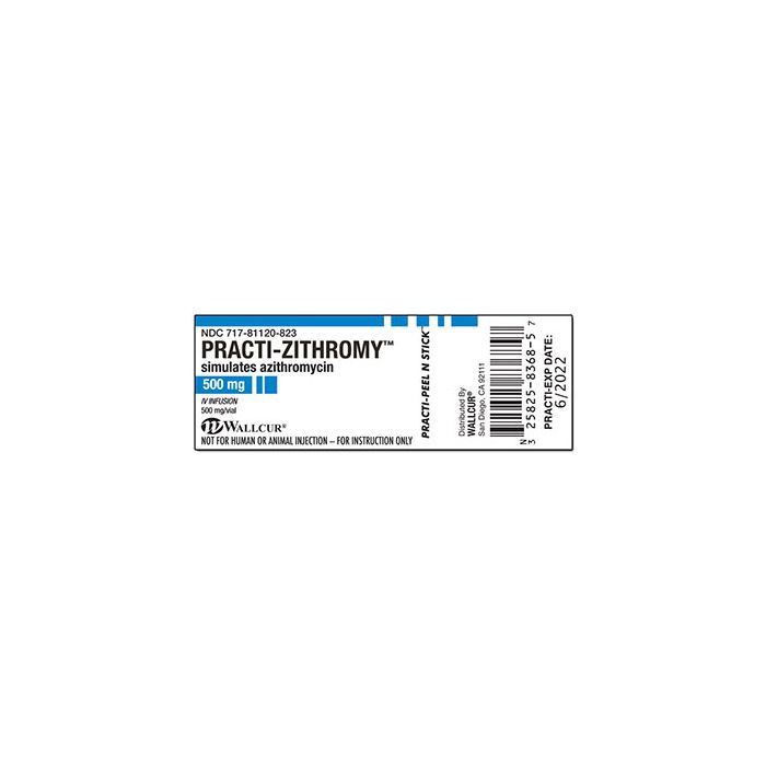 PRACTI-AZITHROMYCIN LABEL. SET OF 100.