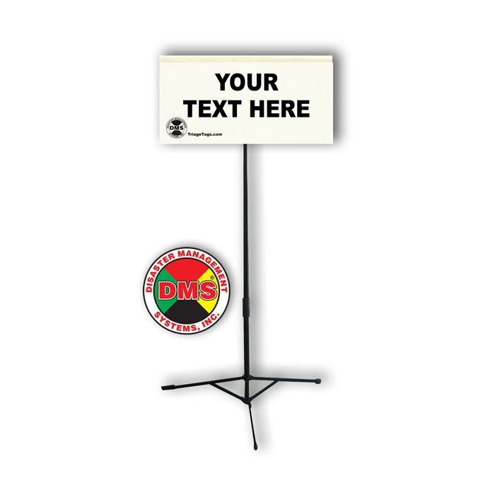 Flag Kit with Custom Imprint - White