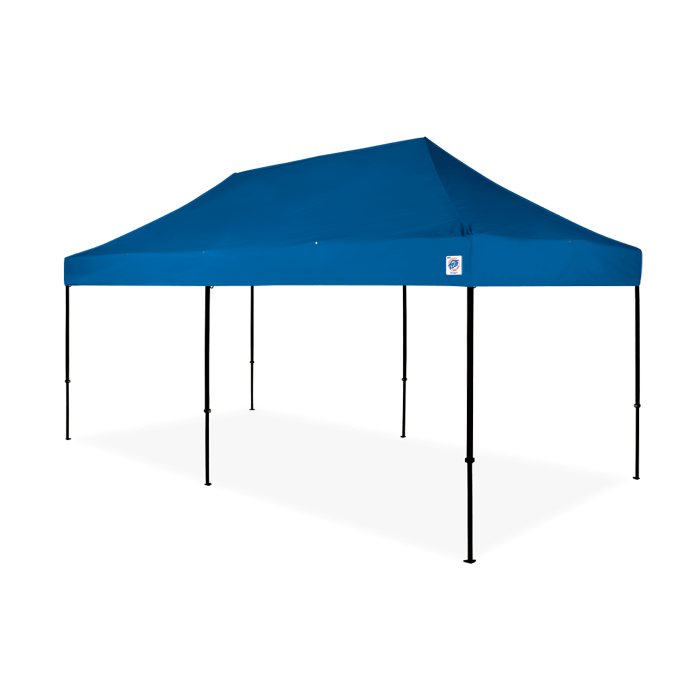 EZ Up Eclipse 10 x 20 Shelter Blue Top with Black Steel Frame