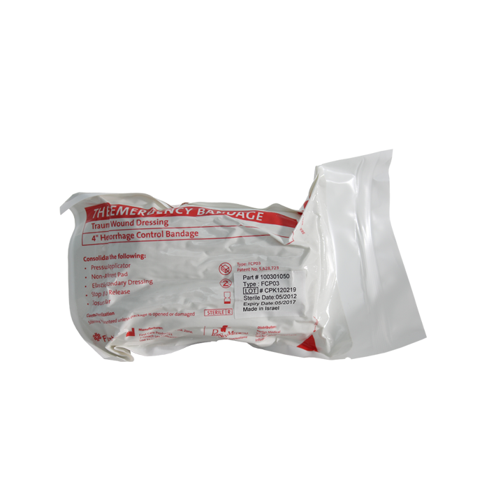4" Emergency Bandage - White  100/ Case