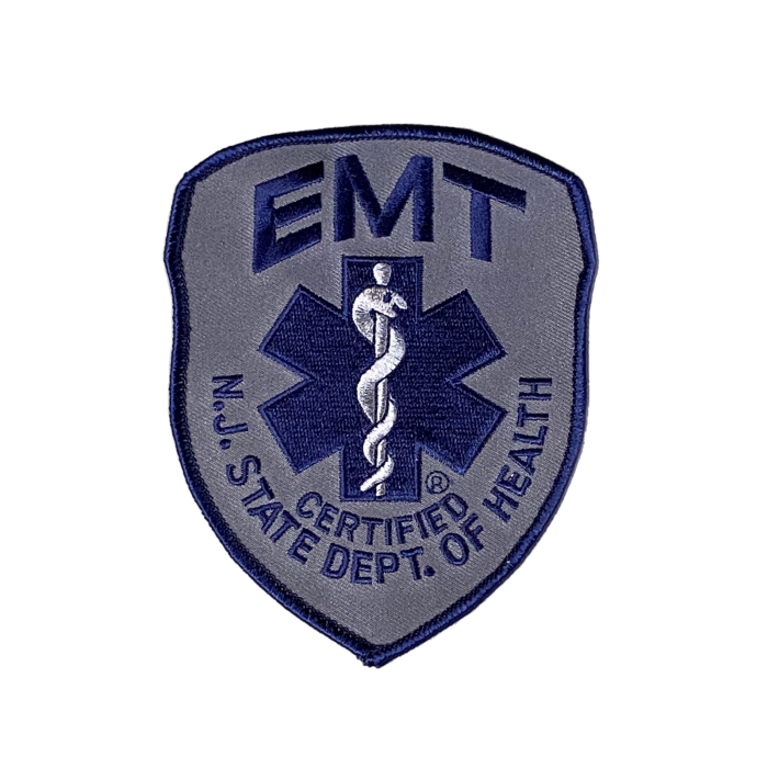 New Jersey EMT Patch Grey - SAVELIVES