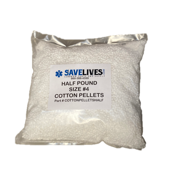 Cotton Pellets Size 4 (absorbent) in 1/2 pound bulk bag SAVELIVES