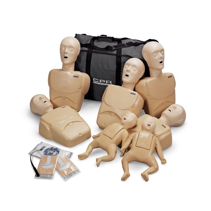 TPAK700T CPR Prompt® Tan (5) Adult/Child & (2) Infant Manikins