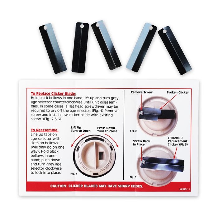 CPR Prompt® Replacement Bellows/Piston Clickers (Pkg. 5)