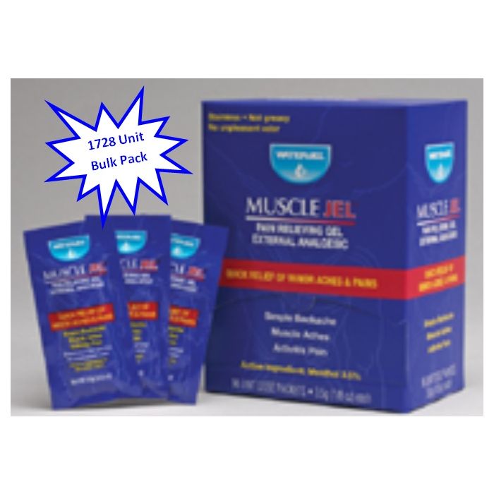Water-Jel Muscle Jel 3.5 g Unit Dose Bulk Pack 1728 Pieces