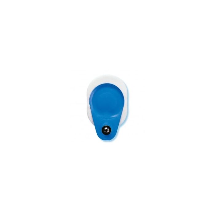 Blue Sensor T, Adult Foam Oblong W/ Snap - 25 per pack - SAVELIVES