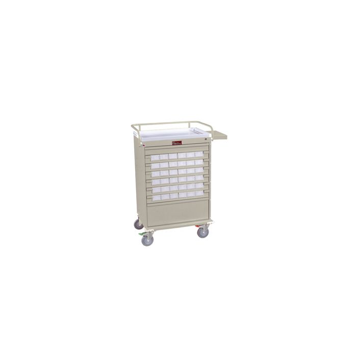Medication Cart -Value Line Med Cart, 36 Bins with Narcotics Box