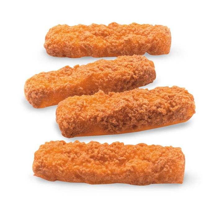 Fish Sticks, 4, fried, 1 oz. each