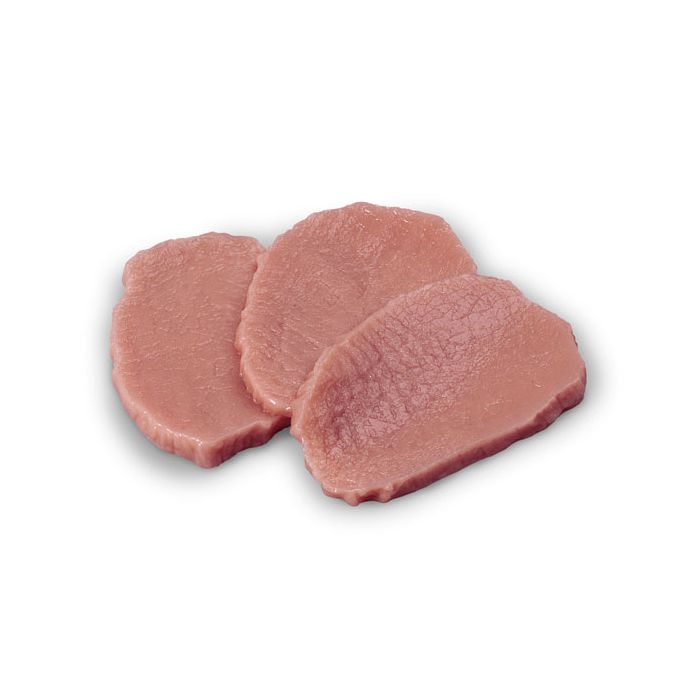 Raw Pork Loin Slices, 3 oz.