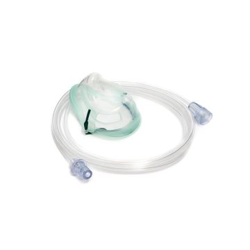 Intersurgical Ecolite™, pediatric, medium concentration oxygen mask and tube with universal connector, 2.1m