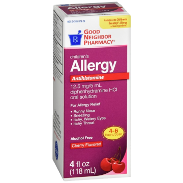 Diphenhydramine 12.5mg 5ML Liquid 118ML