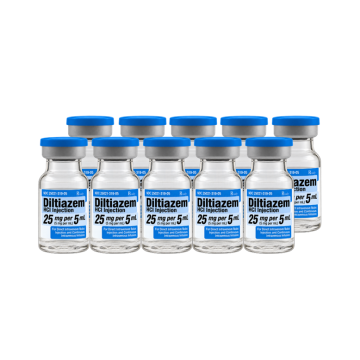 Diltiazem HCL 25 MG / 5ML  Single Dose Vial  10 per Box