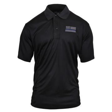 Thin Blue Line Moisture Wicking Polo