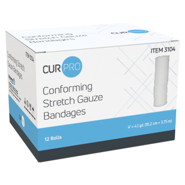 Stretch Gauze Bandage Roll 4" Non Sterile