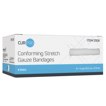 Stretch Gauze Bandage Roll 6" Non Sterile