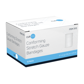 Stretch Gauze Bandage Roll Sterile 3"