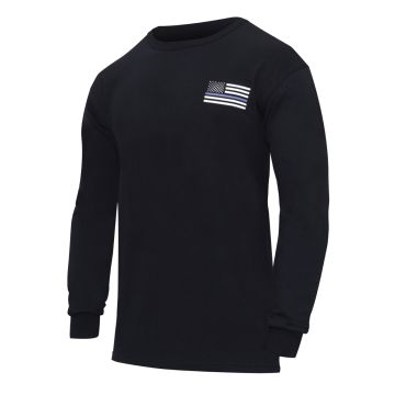 Thin Blue Line Honor and Respect Long Sleeve T-Shirt