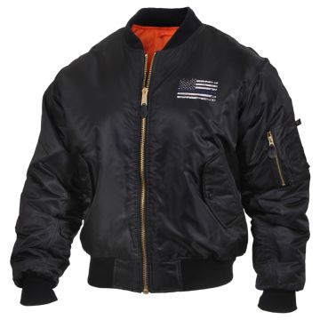 Thin Blue Line Flag MA-1 Flight Jacket