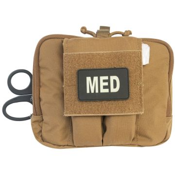 RESCUE TASK FORCE CHEST POUCH MEDICAL KIT - COYOTE