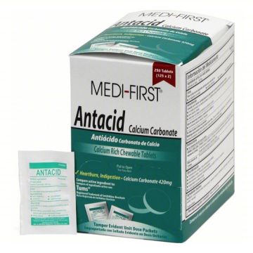 125 Antacid Packs with 2 Tablets