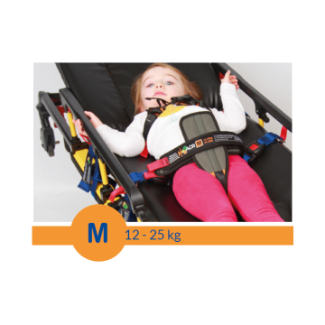 ACR Ambulance Child Restraint M (1 Piece) (orange) 10kg-25kg / 22lbs-55lbs - Age: 18 months -7 years