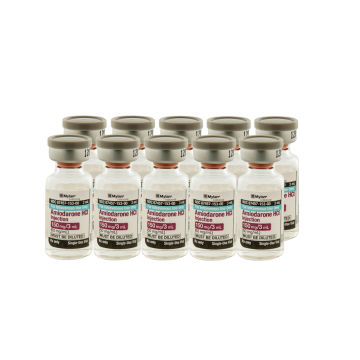 Amiodarone HCl 50 mg / mL Intravenous Injection Single Dose Vial 3 mL 10/ Box