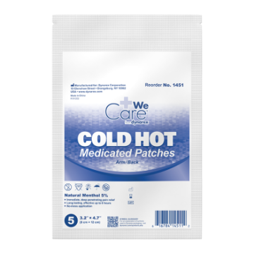 Cold Hot Medicated Patches - Arm/Neck, 8 cm x 12 cm, 36/5/cs