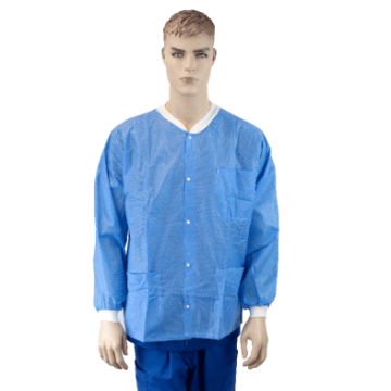 Labjacket w/ Pockets: DARK BLUE Medium  3bags/10pcs/cs