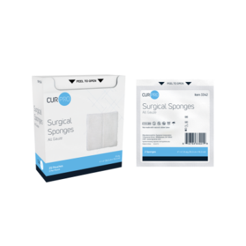 Surgical Gauze Sponge Sterile 2's 4"x 4"  8 Ply