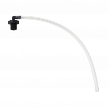 Oxygen Humidifier Elbow Connector w/ Tubing, 10/cs