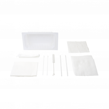 Tracheostomy Care Kit - One Compartment Tray, 20/cs
