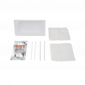 Tracheostomy Care Kit - One Mini Compartment Tray, 40/cs