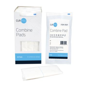 Combine Pads 1/pouch - Sterile 5" x 9"