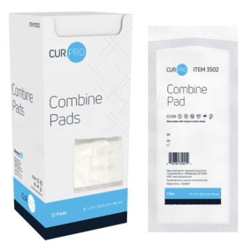 Combine Pads 1/pouch - Sterile 8" x 7 1/2"