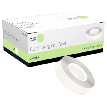 Cloth Surgical Hypoallergenic Tape 1/2" x 10 yds