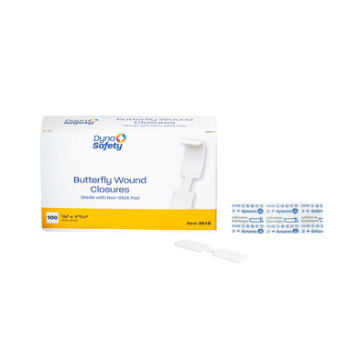 Butterfly Wound Closure  Sterile 3/8" x 1 13/16"