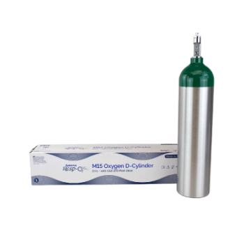 M15 - Oxygen D-Cylinder w/ CGA870, with Toggle Valve (2.9 L), 1pc/cs