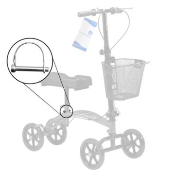 Knee Walker D Pin, Silver, 1