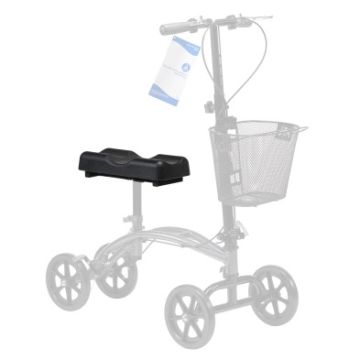 Knee Walker Seat, Black, 1