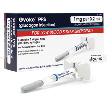 Glucagon Injection Gvoke Prefilled Syringe 1MG per 0.2ML Adult Dose  Single Injector Pack