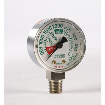 Bottom Mount 2" 0-4000 Pressure Guage