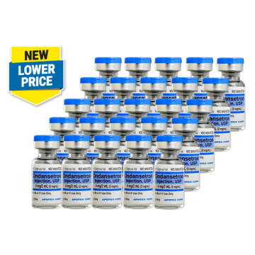 Ondansetron Inj 2mg/ml 2ml single dose FT Vial  25/Pack 4 Packs/ Case