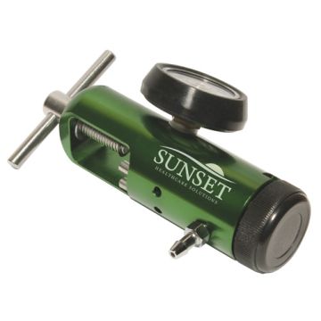 CGA 870 style regulator; 0-15 lpm