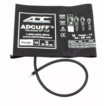 Adview2 Cuff, 1 Tube Thigh, Brown, w/Male Bayonet