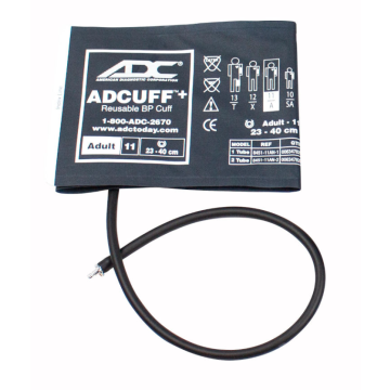 Adview2 Cuff, 1 Tube Adult, Navy, w/Male Bayonet