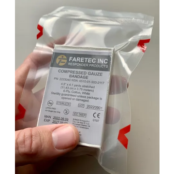 Responder Compressed Gauze, Z-FOLD, Cotton White