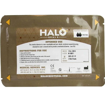 HALO CHEST SEAL 2/pk NON VENT, CE