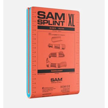 SAM SPLINT XL 36IN FLAT ORANGE / BLUE 60 Per Case